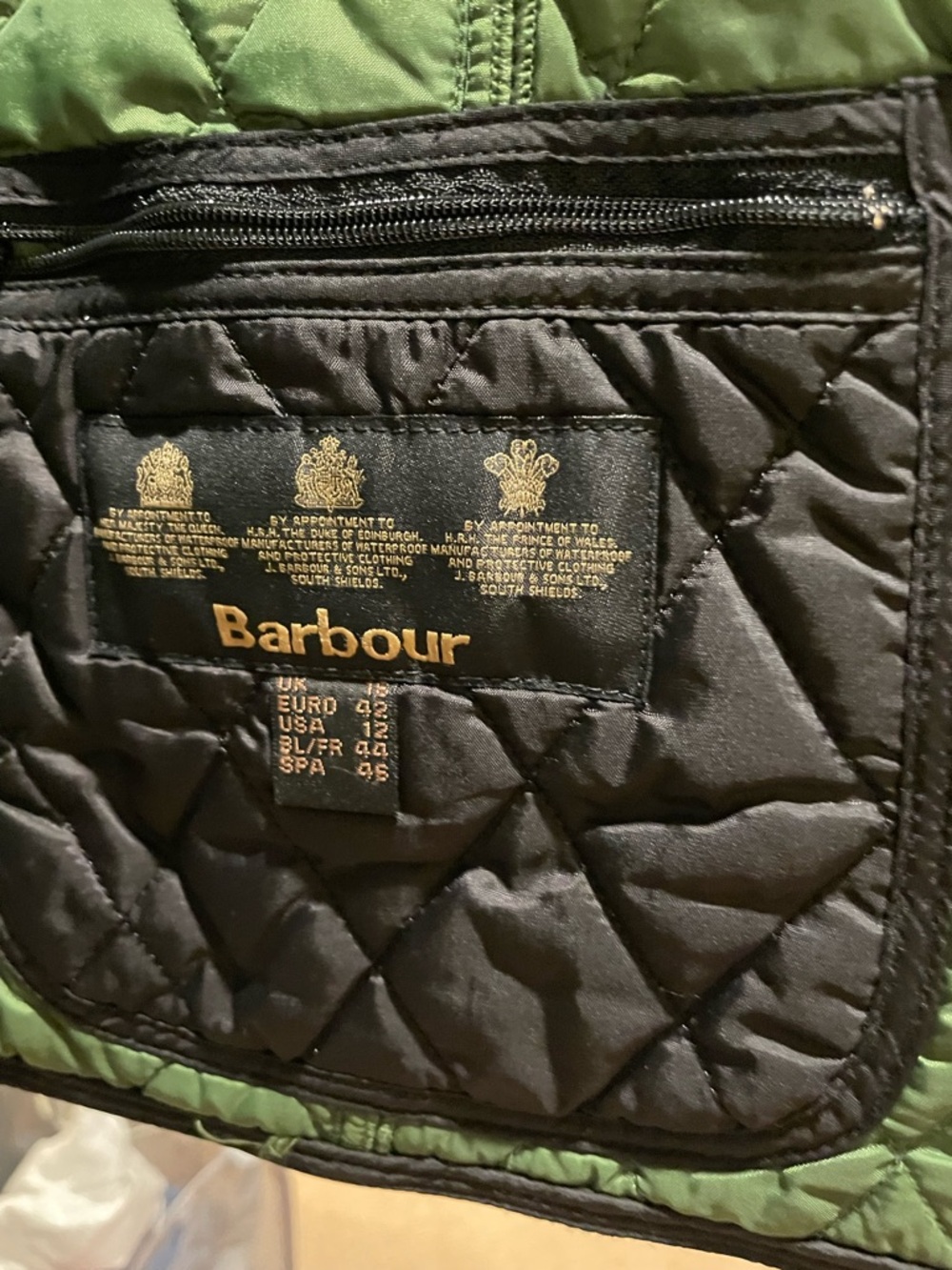 Barbour Black Liddesdale Quilted Gilet Vest US12 - Picture 2 of 8